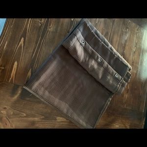 EUC chocolate brown shower curtain